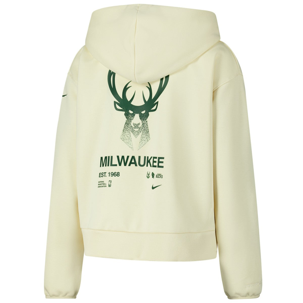 Nike Milwaukee Bucks Women's Courtside Standard Issue Performance Pullover Hoodie