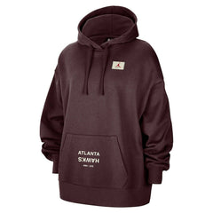 Atlanta Hawks Jordan Brand Women's Courtside Statement Edition Oversize Pullover Hoodie