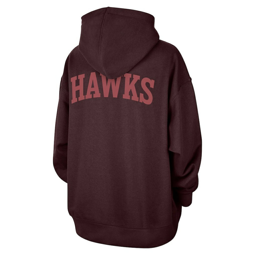 Atlanta Hawks Jordan Brand Women's Courtside Statement Edition Oversize Pullover Hoodie