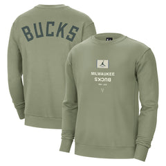 Milwaukee Bucks Jordan Brand Courtside Statement Edition Heavyweight Pullover Sweatshirt
