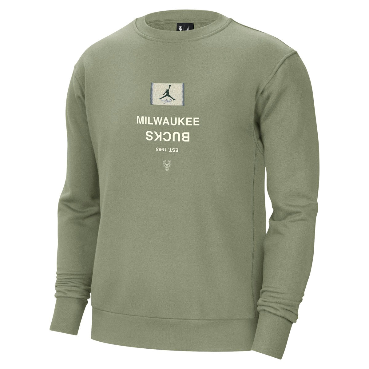 Milwaukee Bucks Jordan Brand Courtside Statement Edition Heavyweight Pullover Sweatshirt