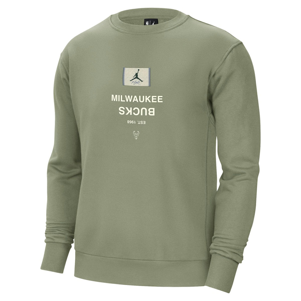 Milwaukee Bucks Jordan Brand Courtside Statement Edition Heavyweight Pullover Sweatshirt