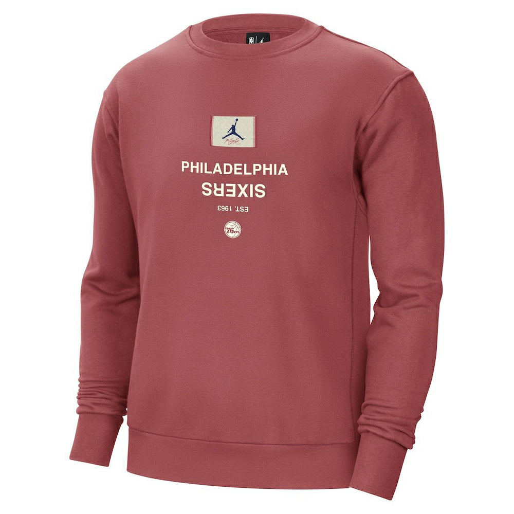 Philadelphia 76ers Jordan Brand Courtside Statement Edition Heavyweight Pullover Sweatshirt