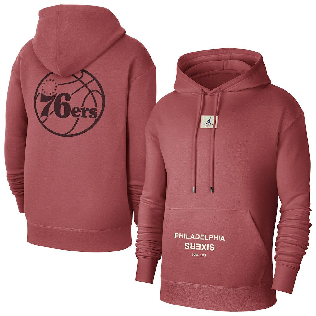Philadelphia 76ers Jordan Brand Courtside Statement Edition Pullover Hoodie