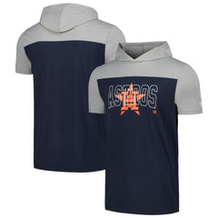 Navy Houston Astros New Era Active Brushed Hoodie T-Shirt