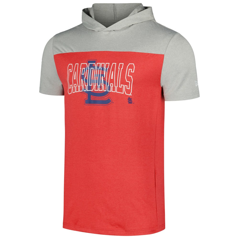 Red St. Louis Cardinals New Era Active Brushed Hoodie T-Shirt