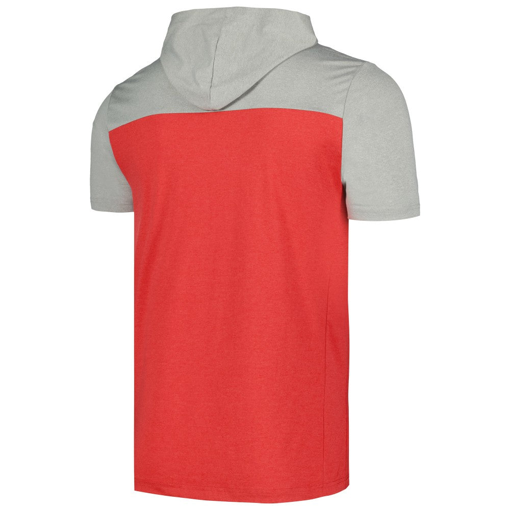 Red St. Louis Cardinals New Era Active Brushed Hoodie T-Shirt