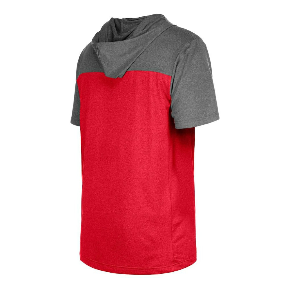 Red Texas Rangers New Era Active Brushed Hoodie T-Shirt