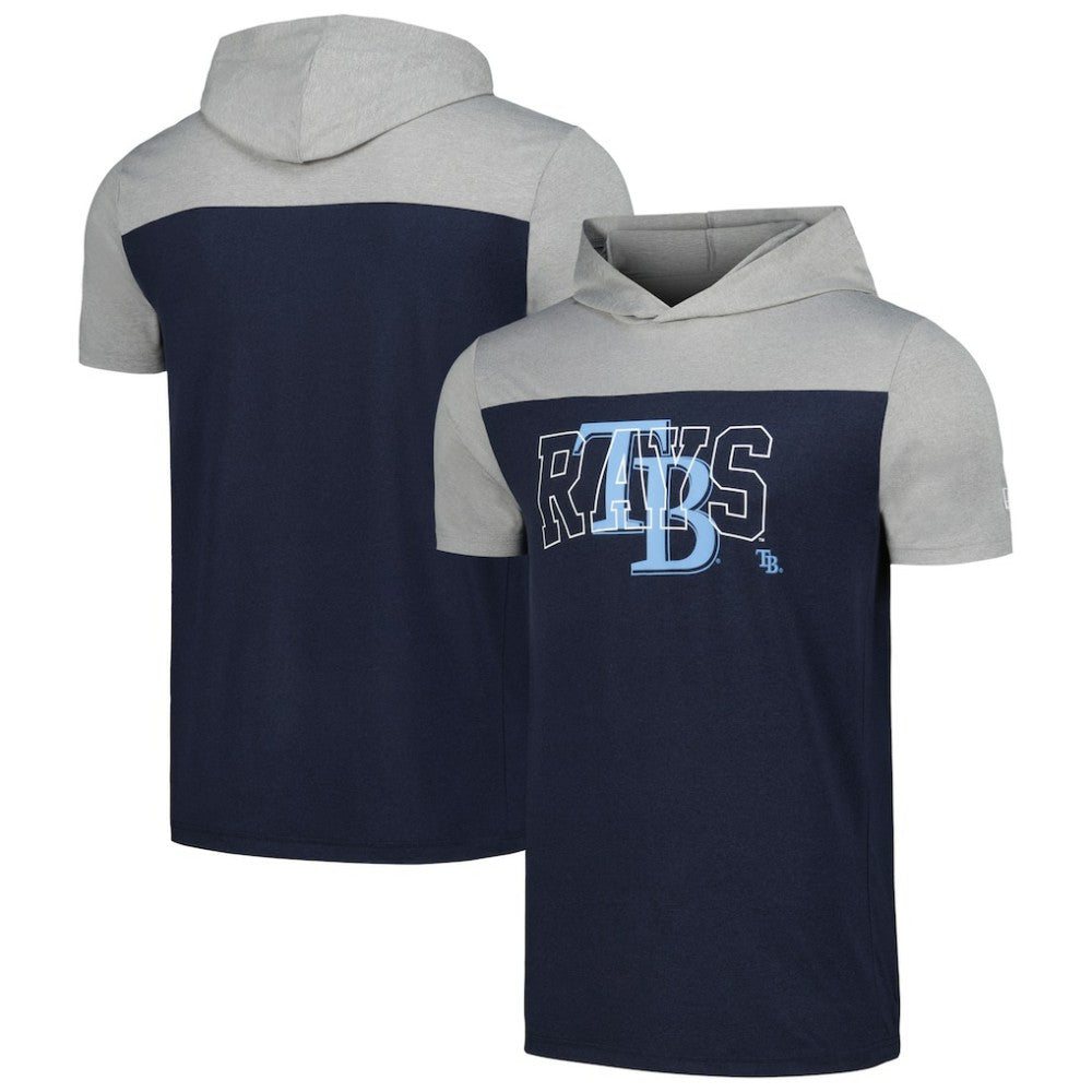 Navy Tampa Bay Rays New Era Active Brushed Hoodie T-Shirt