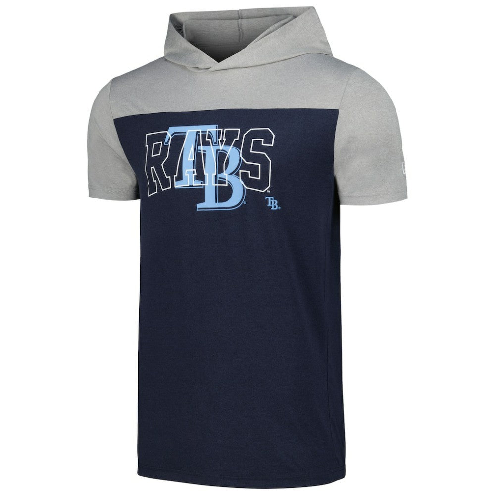 Navy Tampa Bay Rays New Era Active Brushed Hoodie T-Shirt