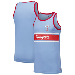 Light Blue Texas Rangers New Era Jersey Ringer Tank Top