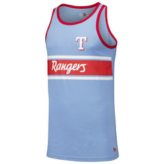 Light Blue Texas Rangers New Era Jersey Ringer Tank Top