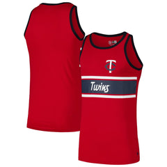 Red Minnesota Twins New Era Jersey Ringer Tank Top