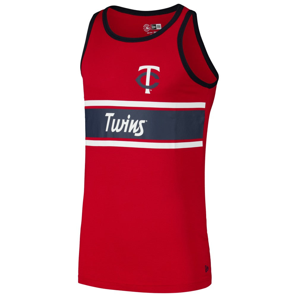 Red Minnesota Twins New Era Jersey Ringer Tank Top
