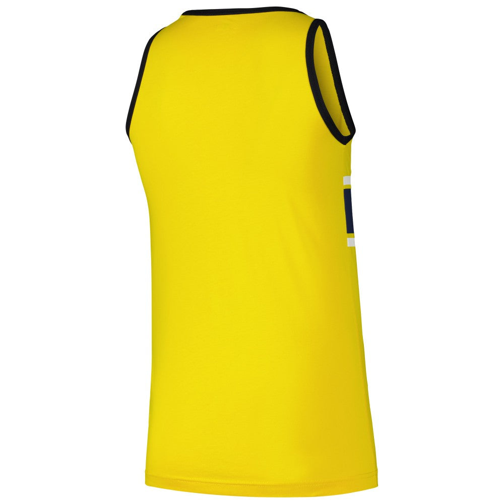 Gold Milwaukee Brewers New Era Jersey Ringer Tank Top