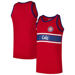 Red Chicago Cubs New Era Jersey Ringer Tank Top