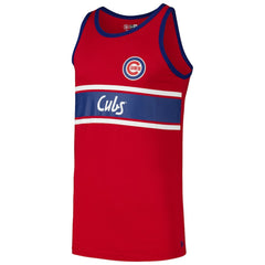 Red Chicago Cubs New Era Jersey Ringer Tank Top