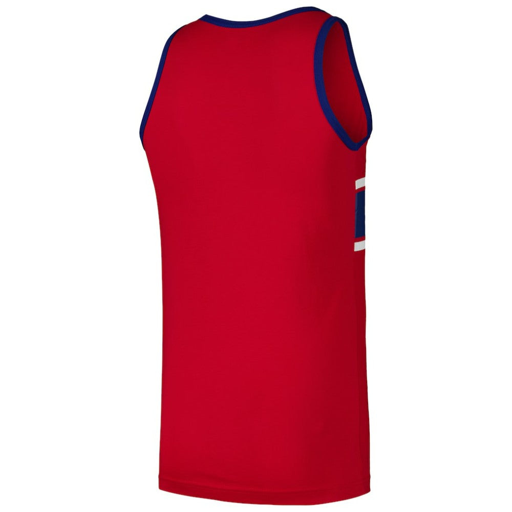 Red Chicago Cubs New Era Jersey Ringer Tank Top