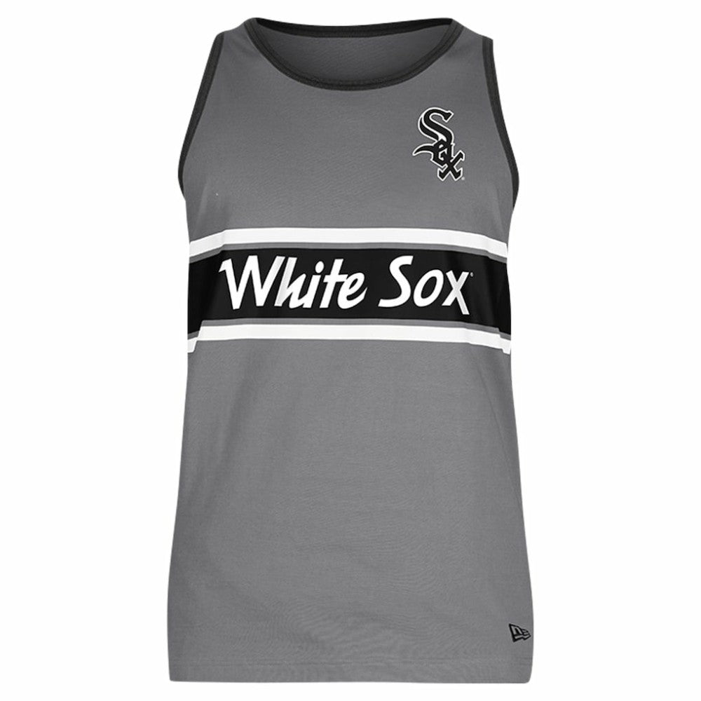 Gray Chicago White Sox New Era Jersey Ringer Tank Top