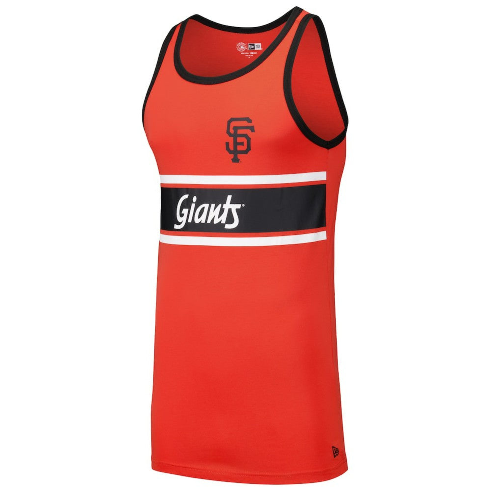 Orange San Francisco Giants New Era Jersey Ringer Tank Top