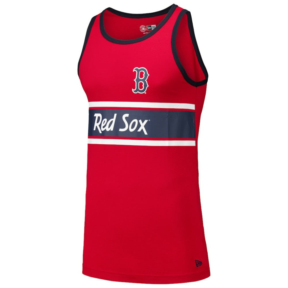 Red Boston Red Sox New Era Jersey Ringer Tank Top