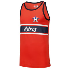 Orange Houston Astros New Era Jersey Ringer Tank Top