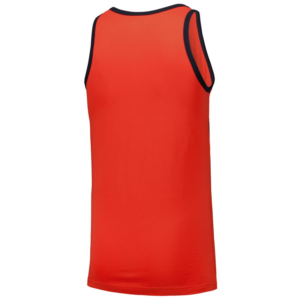 Orange Houston Astros New Era Jersey Ringer Tank Top