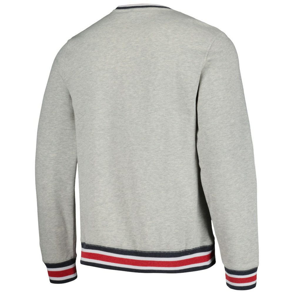 Heather Gray St. Louis Cardinals New Era Throwback Classic Pullover Sweatshirt