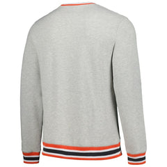 Heather Gray Baltimore Orioles New Era Throwback Classic Pullover Sweatshirt