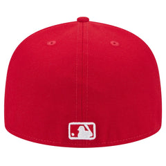 Red Miami Marlins New Era White Logo 59FIFTY Fitted Hat