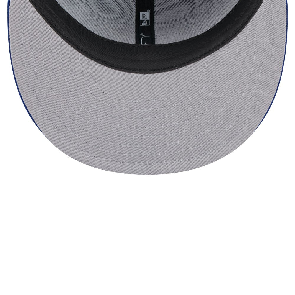 Royal Miami Marlins New Era White Logo 59FIFTY Fitted Hat