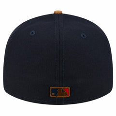 Navy Boston Red Sox New Era Team Suede Visor Low Profile 59FIFTY Fitted Hat