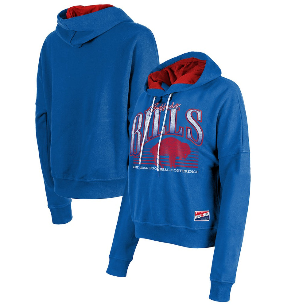 Women's Throwback Boxy Pullover Hoodie - Buffalo Bills Hoodies