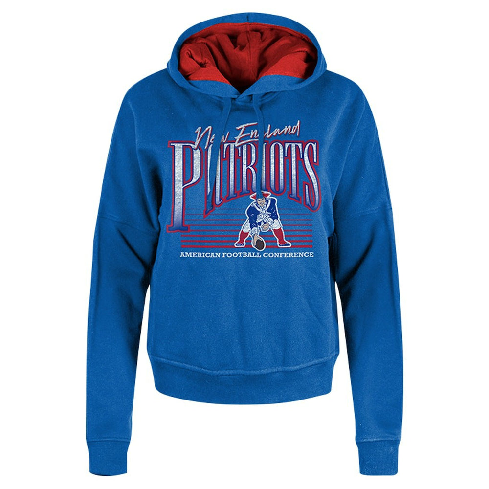 Women's Throwback Boxy Pullover Hoodie - New England Patriots Hoodies