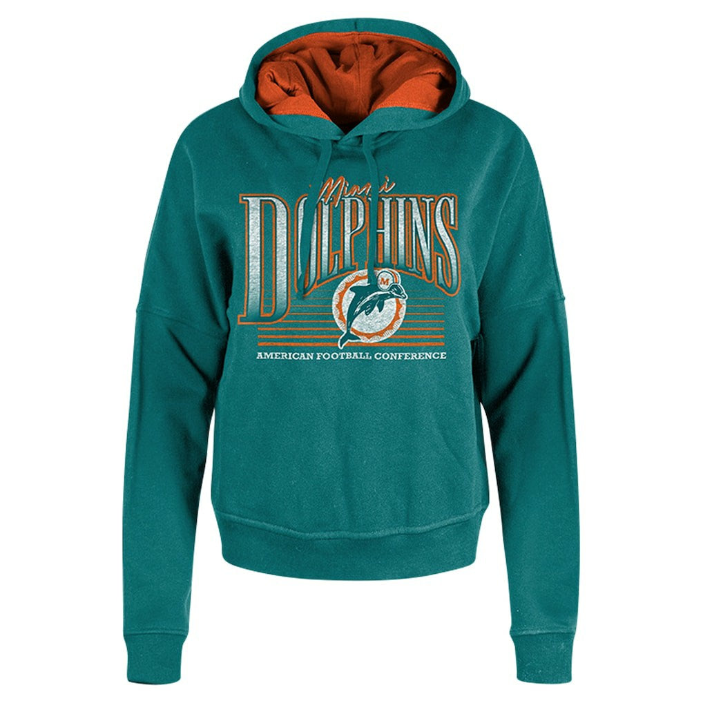 Women's Throwback Boxy Pullover Hoodie - Miami Dolphins Hoodies