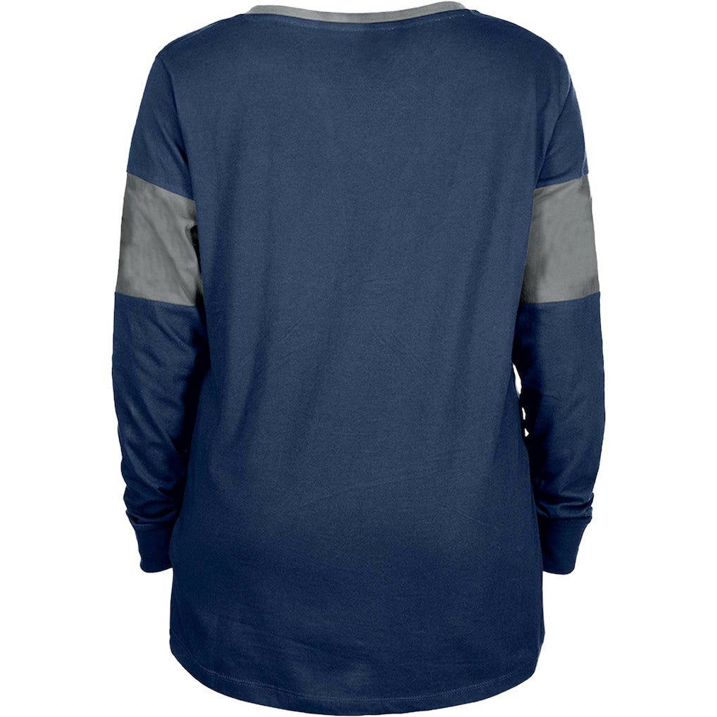 Women's Lace-Up Notch-Neck Long Sleeve T-Shirt - Dallas Cowboys T-shirts