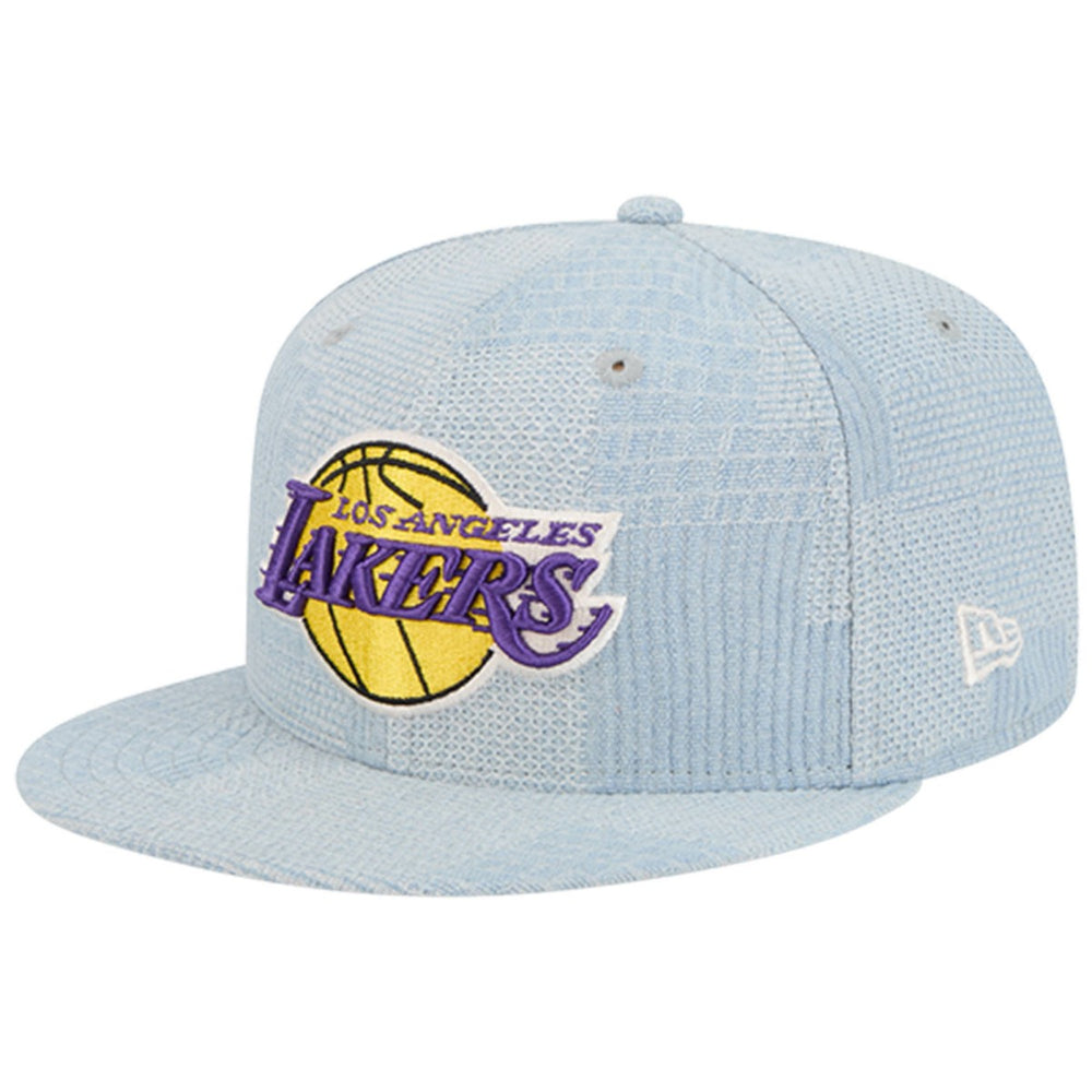 New Era Los Angeles Lakers Injection Denim Patchwork 9FIFTY Snapback Hat