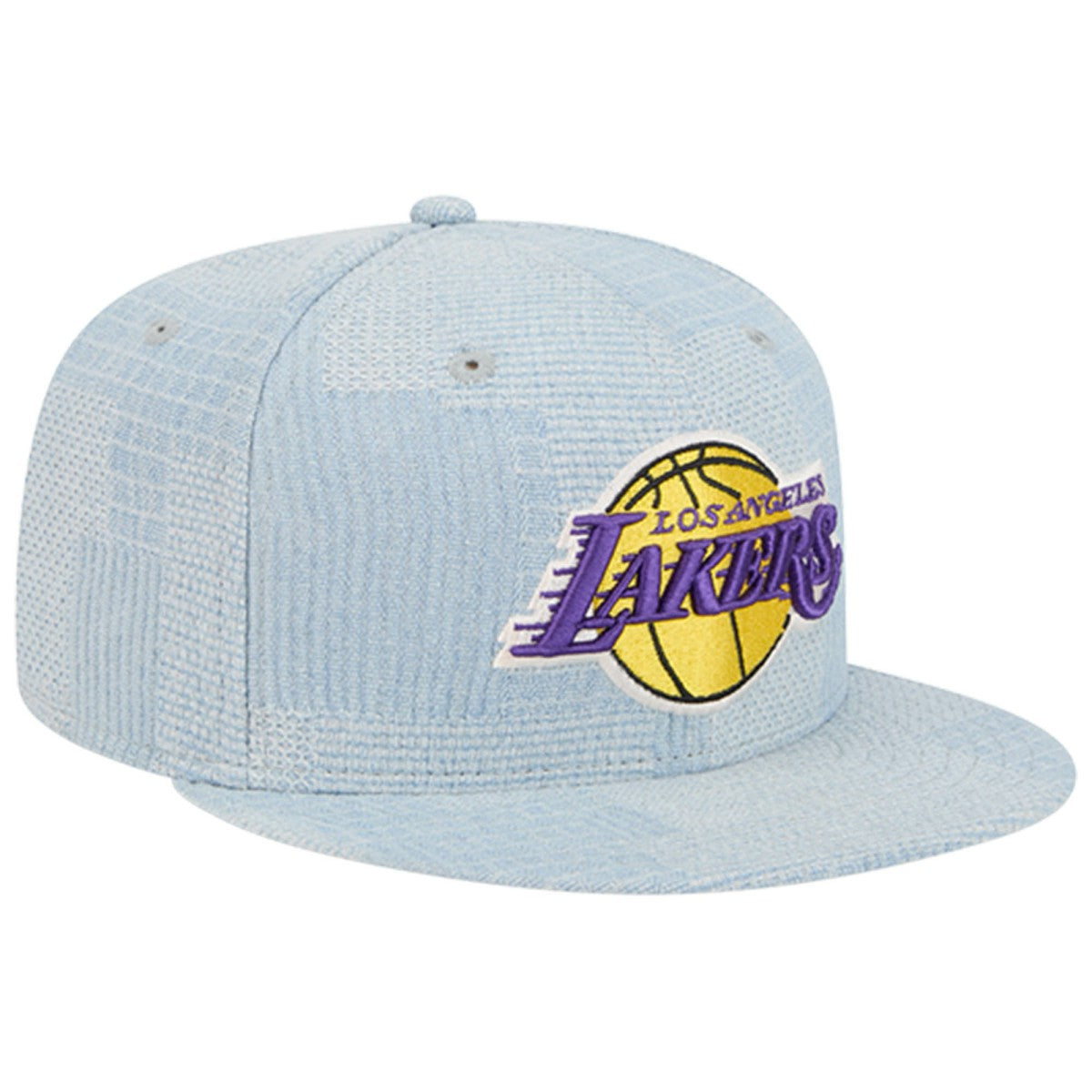 New Era Los Angeles Lakers Injection Denim Patchwork 9FIFTY Snapback Hat