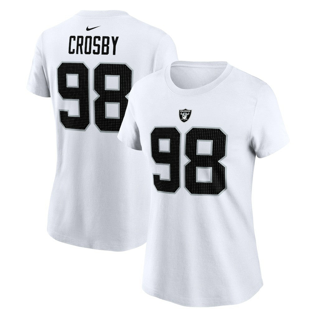 Maxx Crosby  Women's Player Name & Number T-Shirt - Las Vegas Raiders T-shirts