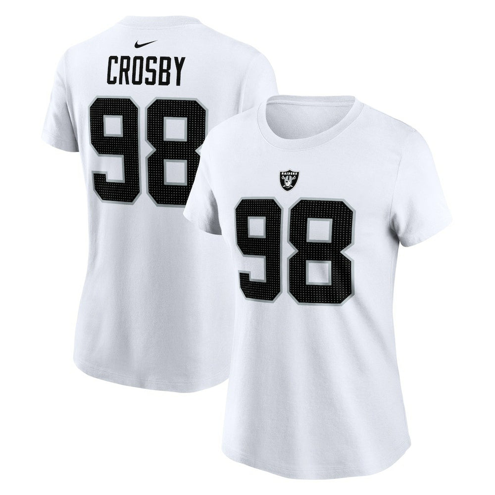 Maxx Crosby  Women's Player Name & Number T-Shirt - Las Vegas Raiders T-shirts