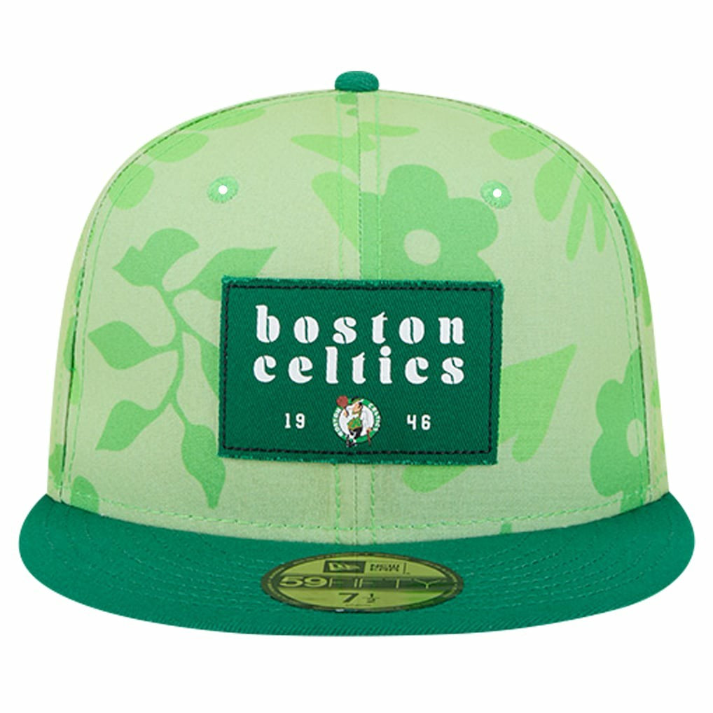 New Era Boston Celtics Palm Fronds 2-Tone 59FIFTY Fitted Hat