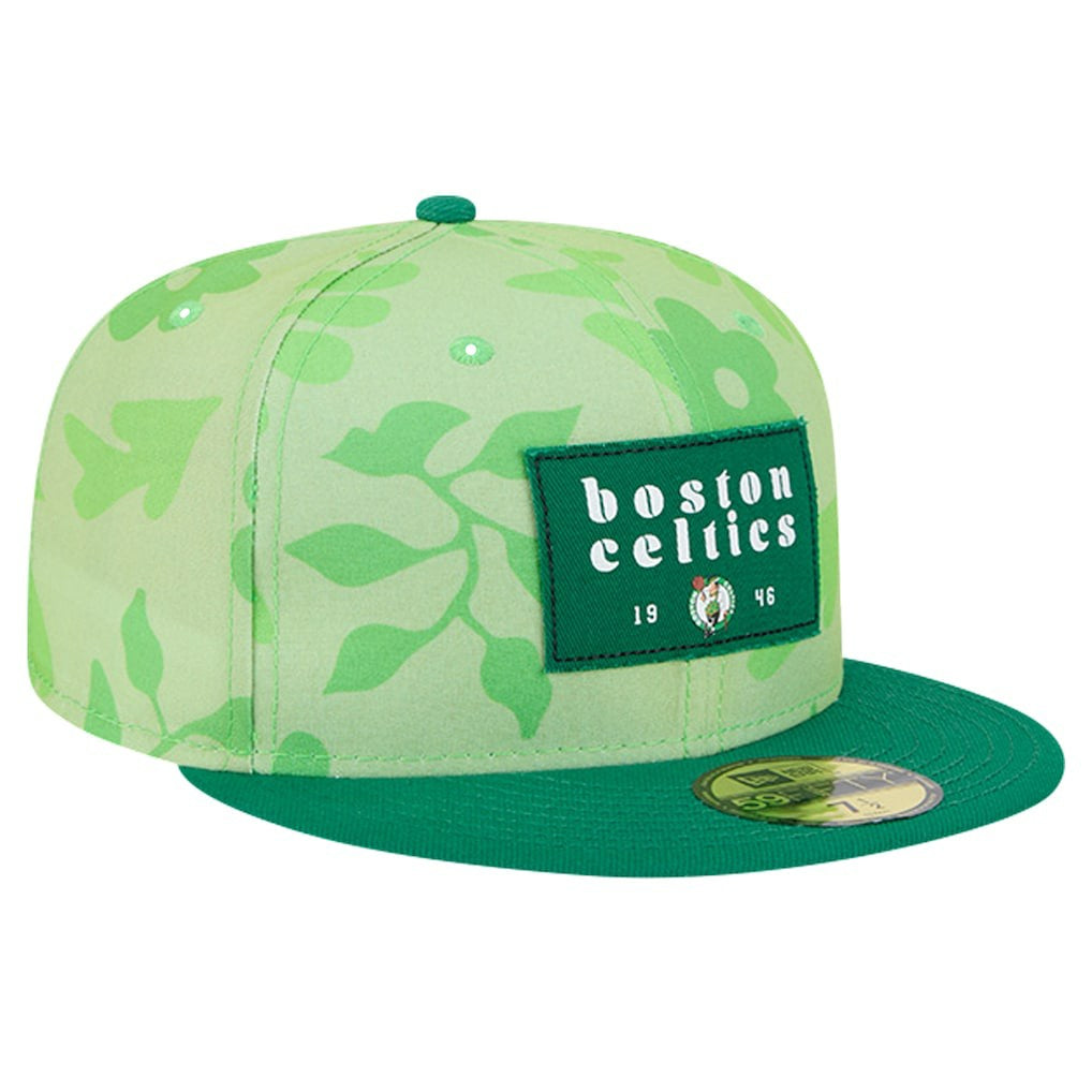 New Era Boston Celtics Palm Fronds 2-Tone 59FIFTY Fitted Hat