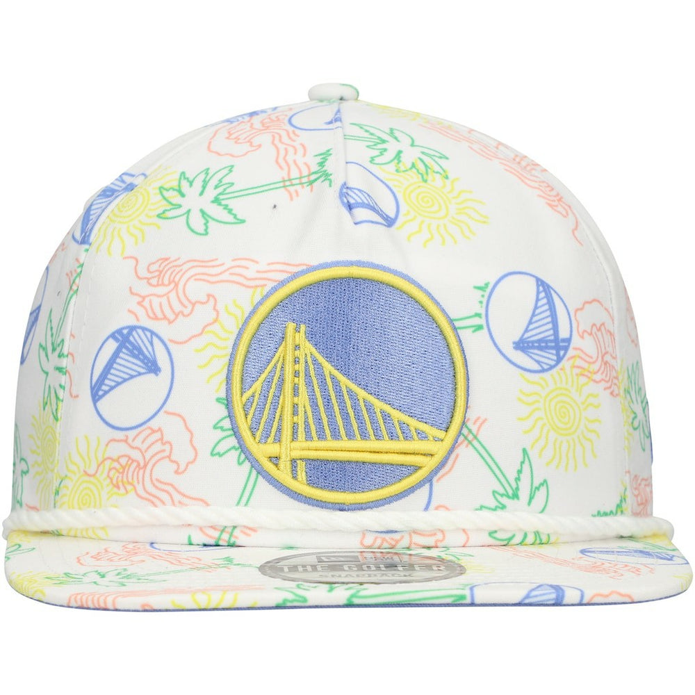 New Era Golden State Warriors Palm Trees and Waves Golfer Adjustable Hat sale