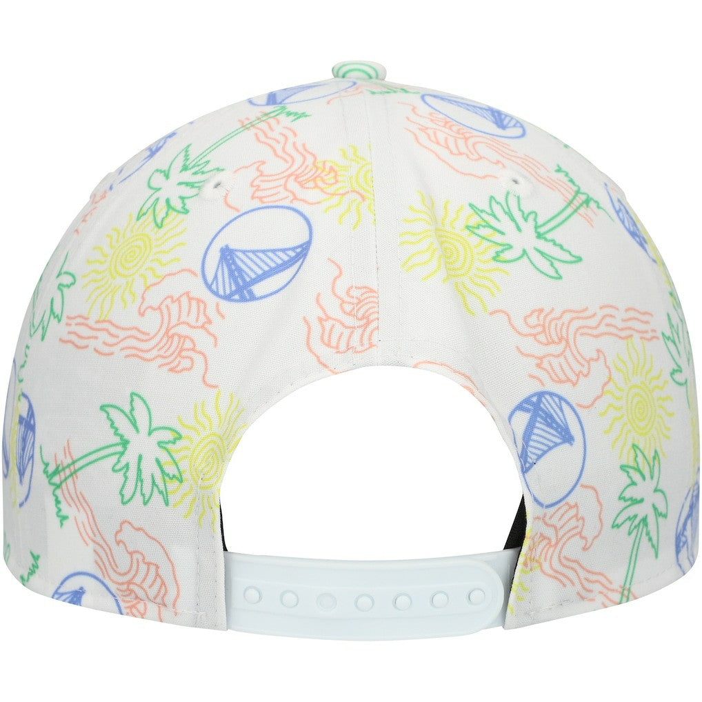 New Era Golden State Warriors Palm Trees and Waves Golfer Adjustable Hat sale