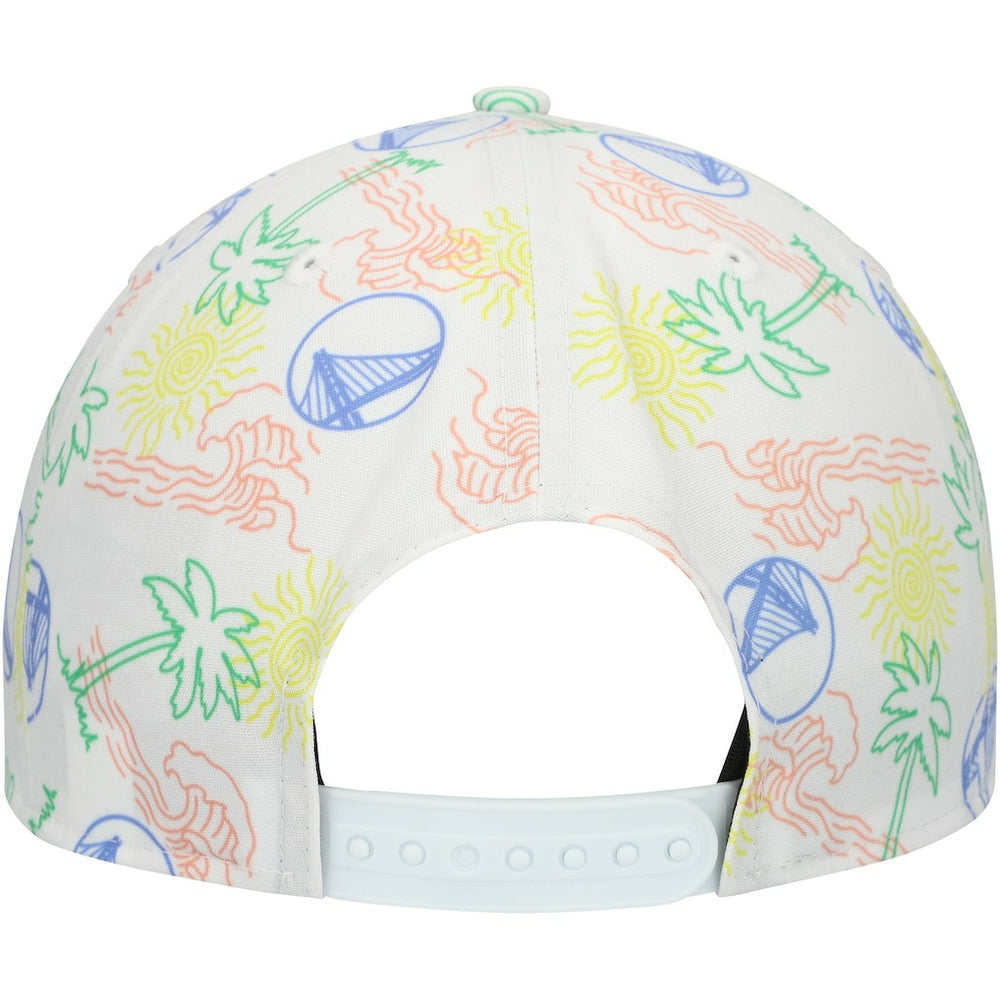 New Era Golden State Warriors Palm Trees and Waves Golfer Adjustable Hat sale