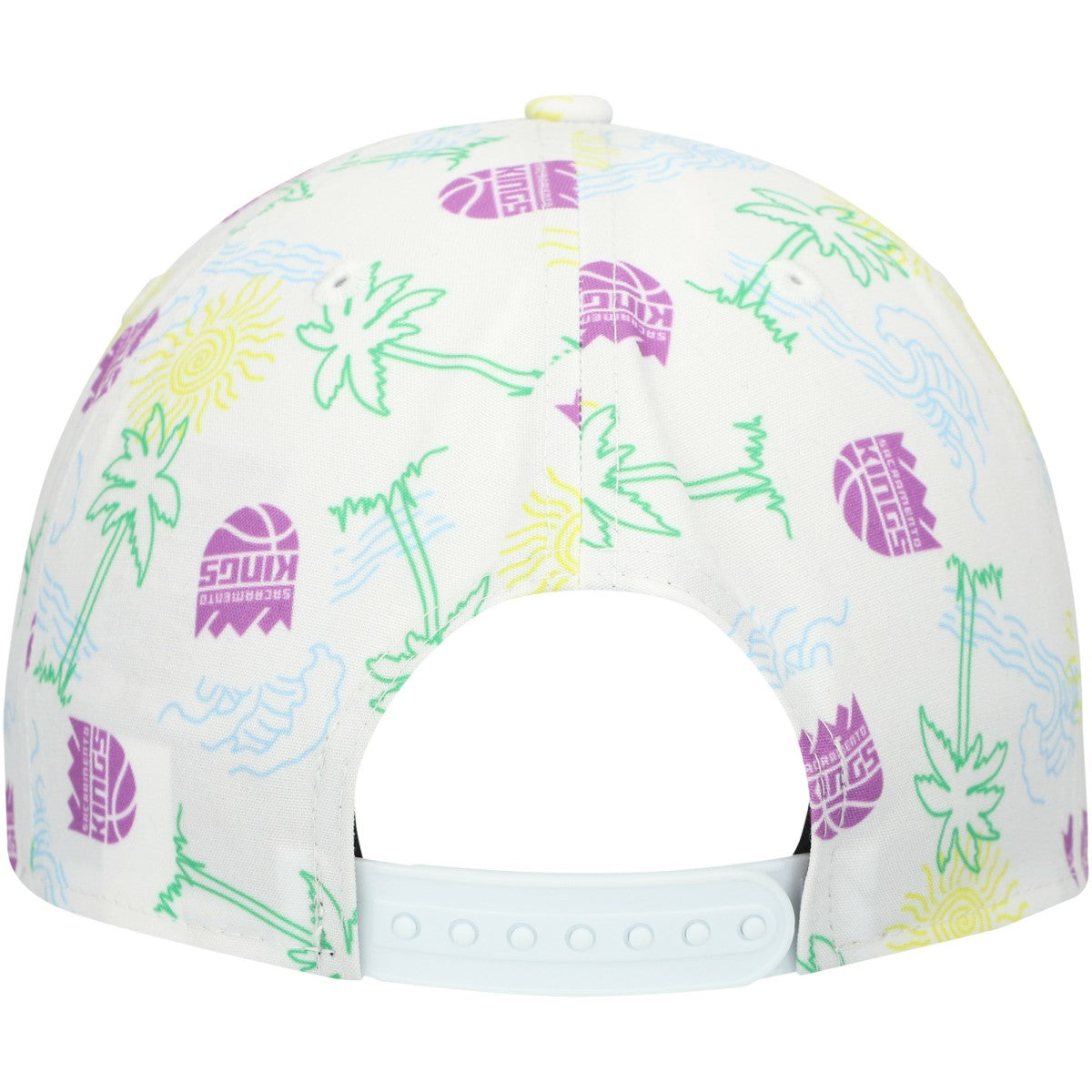 New Era Sacramento Kings Palm Trees and Waves Golfer Adjustable Hat