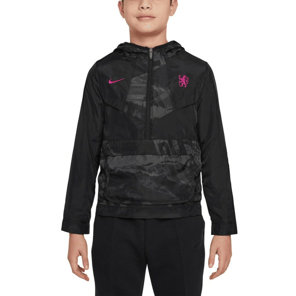 Chelsea Youth Amplify Windrunner Anorak Half-Zip Hoodie Jacket