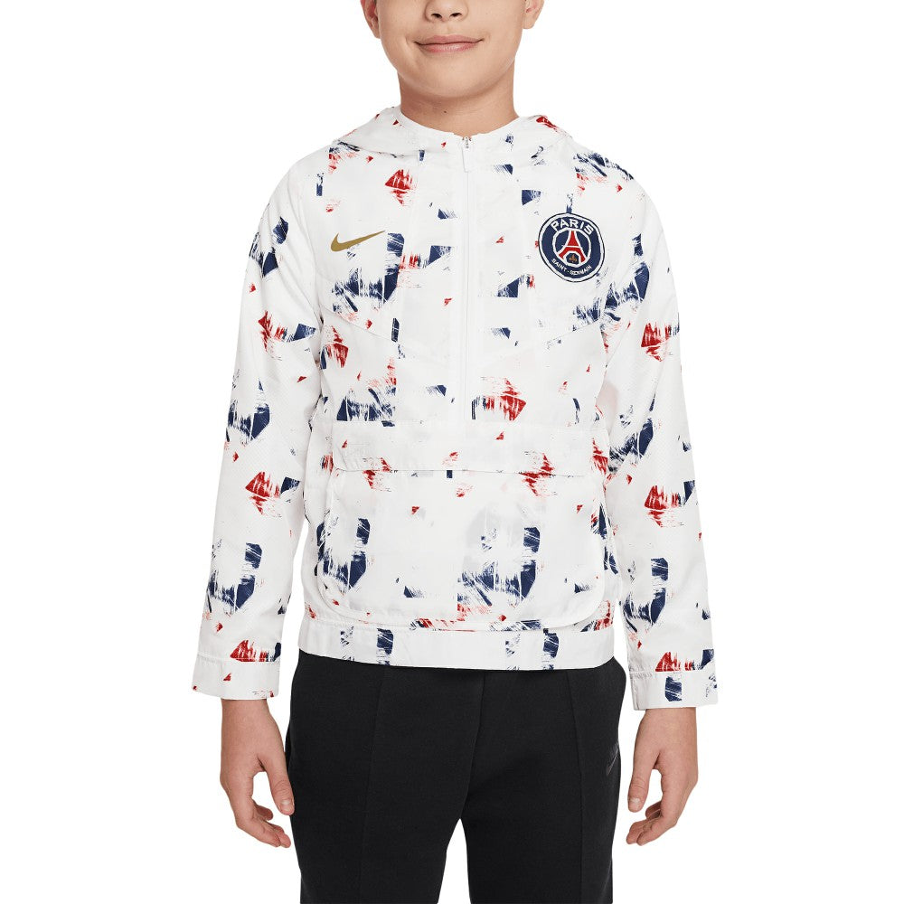 Paris Saint-Germain Youth Amplify Anorak Half-Zip Hoodie Jacket