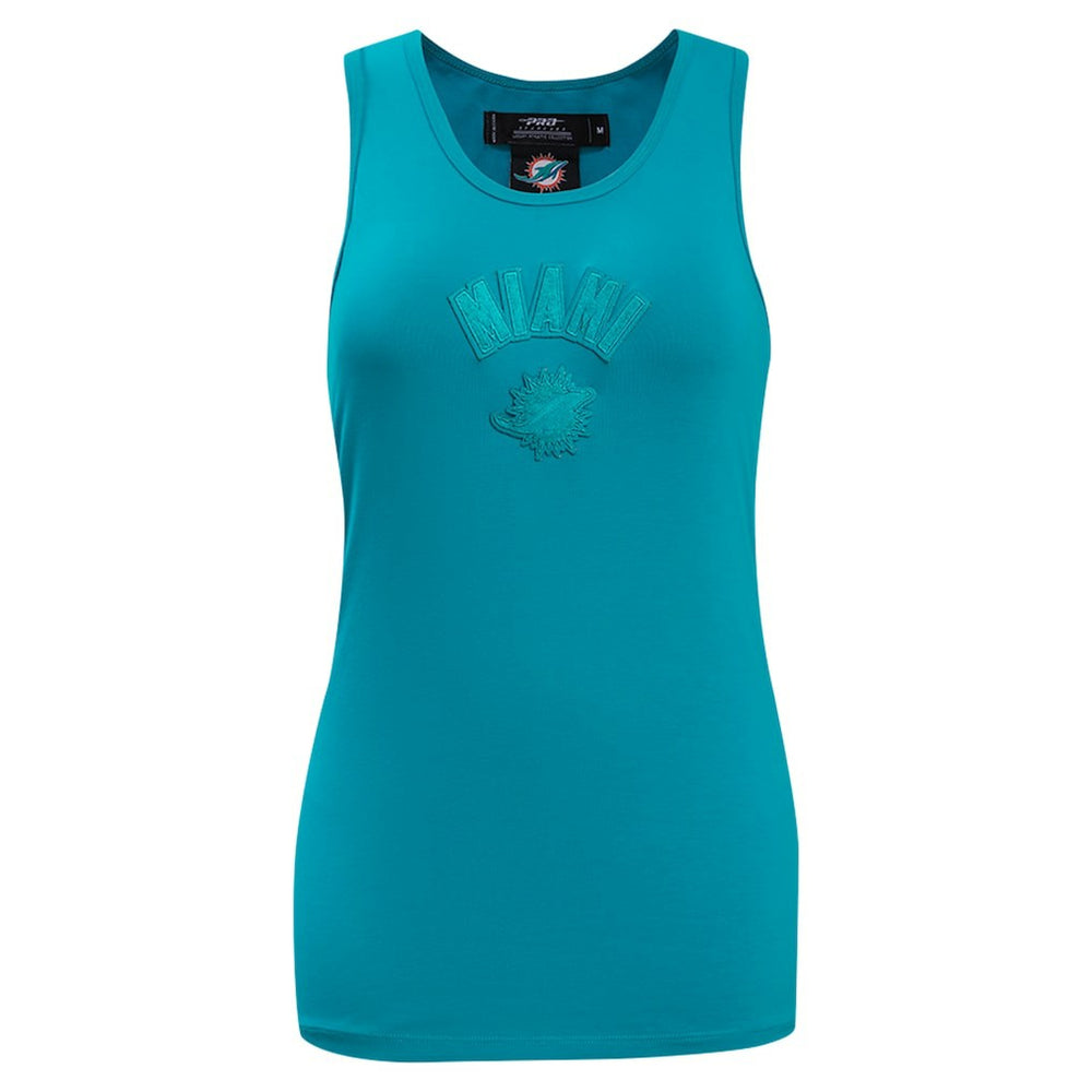 Pro Standard Women's Triple Tonal Racerback Tank Top - Miami Dolphins Tops