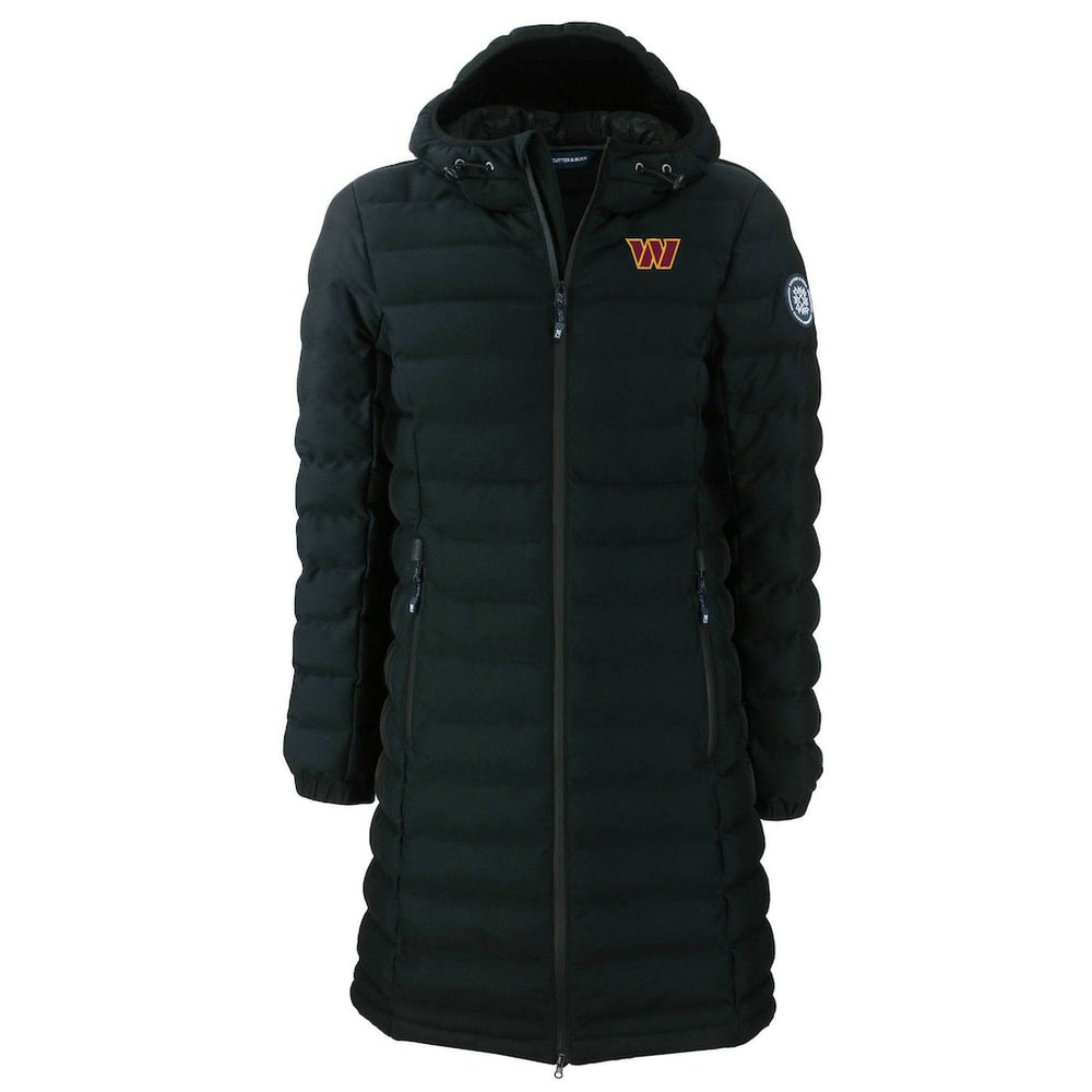 Cutter & Buck Women's Mission Ridge Repreve Eco Insulated Long Full-Zip Puffer Jacket - Washington Commanders Jackets